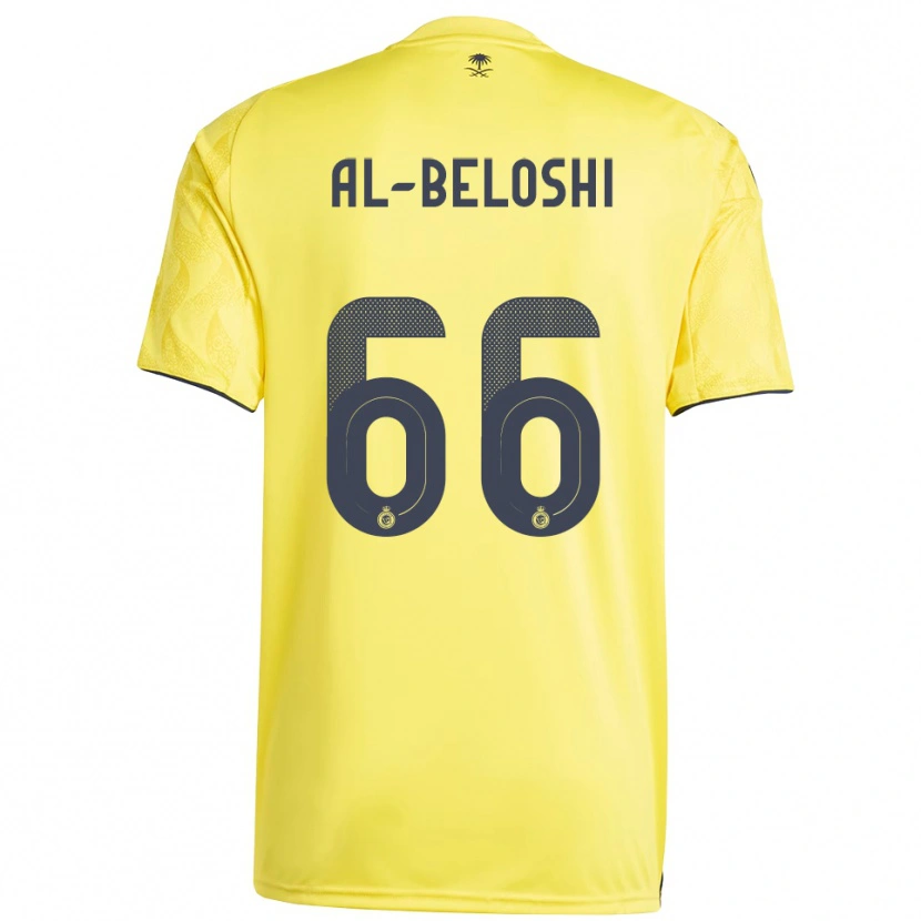 Danxen Kinder Reem Al-Beloshi #66 Gelb Schwarz Heimtrikot Trikot 2025/26 T-Shirt Schweiz