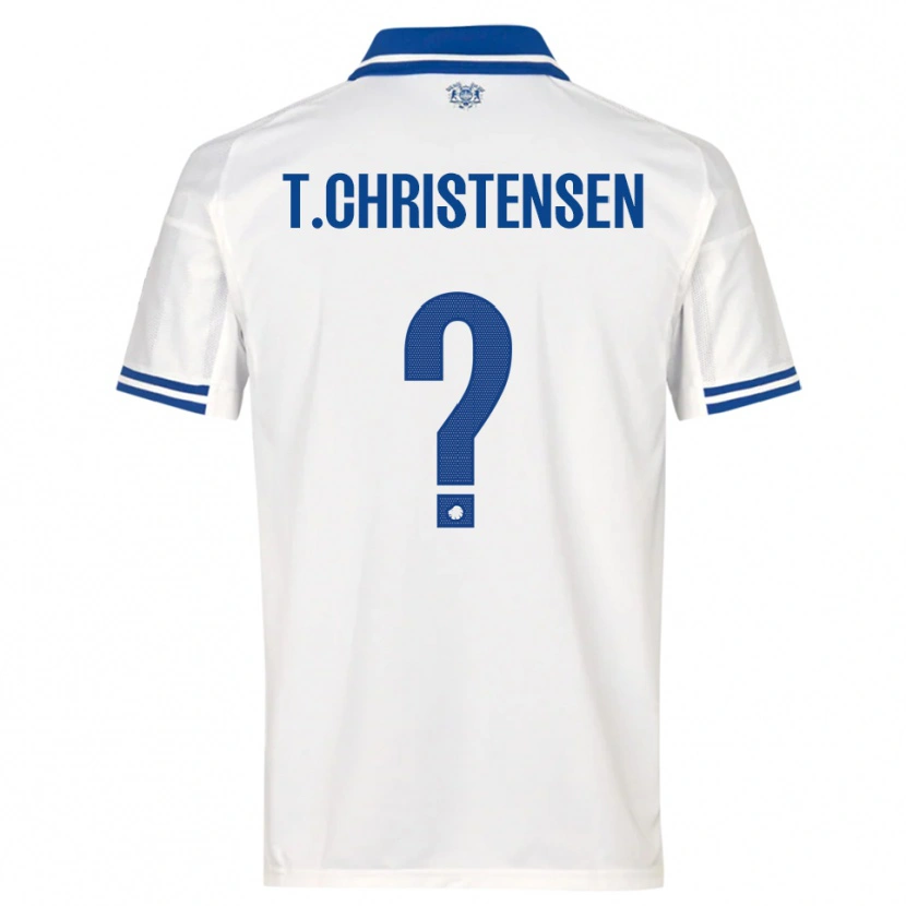 Danxen Kinder Tristan Christensen #0 Weiß Blau Heimtrikot Trikot 2025/26 T-Shirt Schweiz