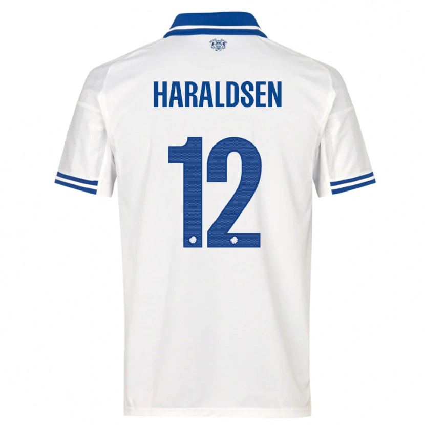 Danxen Kinder Henrik Haraldsen #12 Weiß Blau Heimtrikot Trikot 2025/26 T-Shirt Schweiz