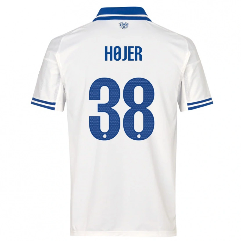 Danxen Kinder Oliver Højer #38 Weiß Blau Heimtrikot Trikot 2025/26 T-Shirt Schweiz