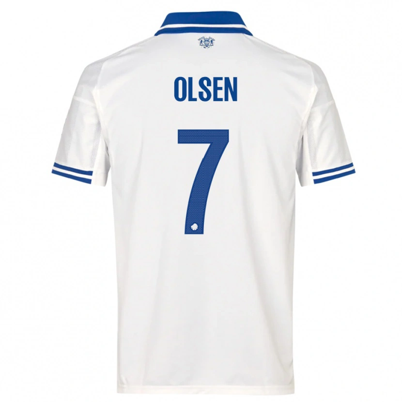 Danxen Kinder Gunnar Olsen #7 Weiß Blau Heimtrikot Trikot 2025/26 T-Shirt Schweiz