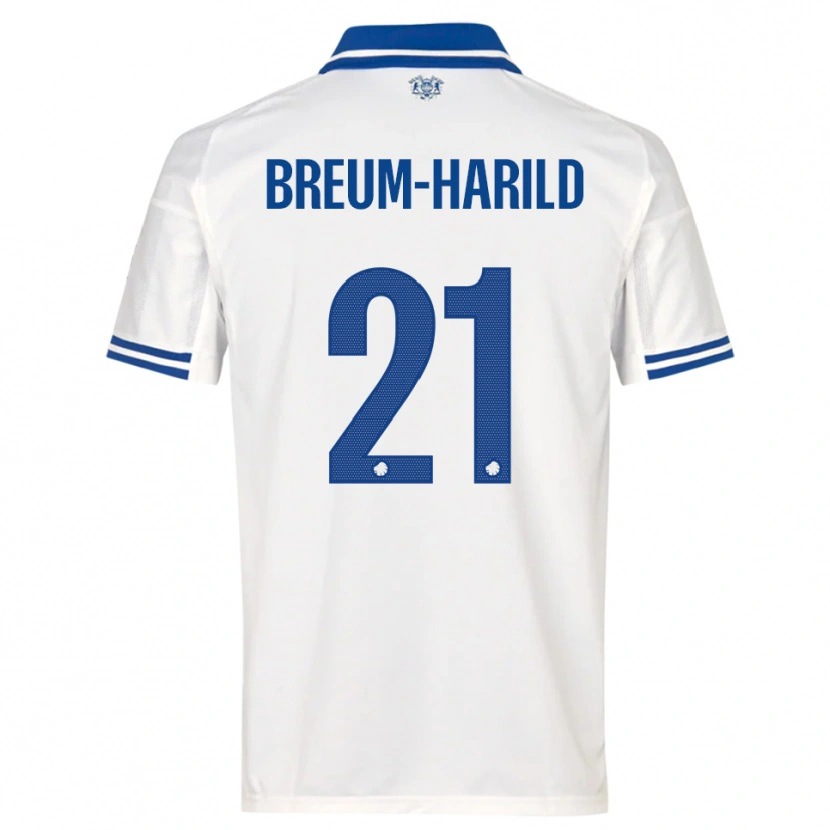 Danxen Kinder Tobias Breum-Harild #21 Weiß Blau Heimtrikot Trikot 2025/26 T-Shirt Schweiz