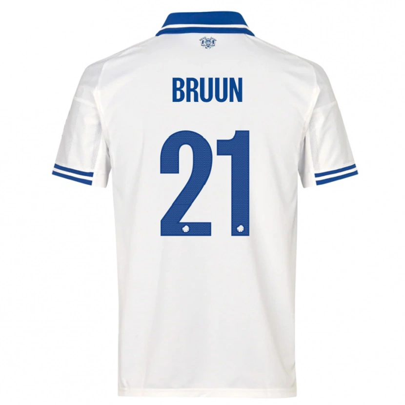 Danxen Kinder Alfred Bruun #21 Weiß Blau Heimtrikot Trikot 2025/26 T-Shirt Schweiz