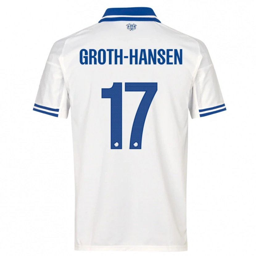 Danxen Kinder Paula Groth-Hansen #17 Weiß Blau Heimtrikot Trikot 2025/26 T-Shirt Schweiz