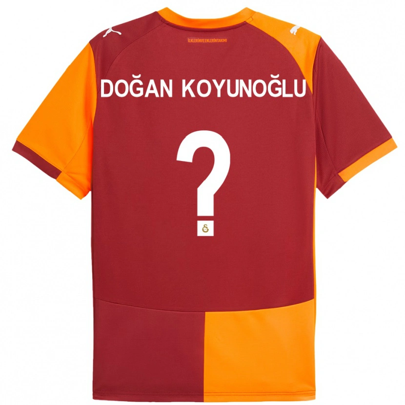 Danxen Kinder Arda Doğan Koyunoğlu #0 Rot Orange Heimtrikot Trikot 2025/26 T-Shirt Schweiz