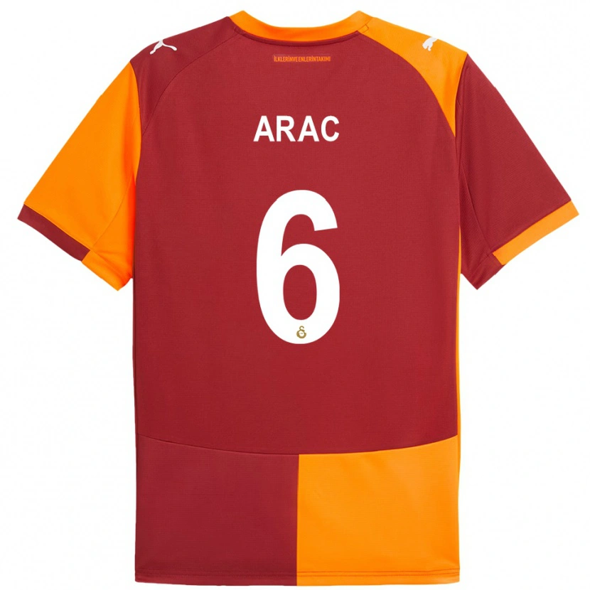 Danxen Kinder Ege Araç #6 Rot Orange Heimtrikot Trikot 2025/26 T-Shirt Schweiz