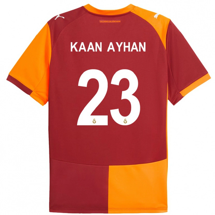 Danxen Kinder Kaan Ayhan #23 Rot Orange Heimtrikot Trikot 2025/26 T-Shirt Schweiz