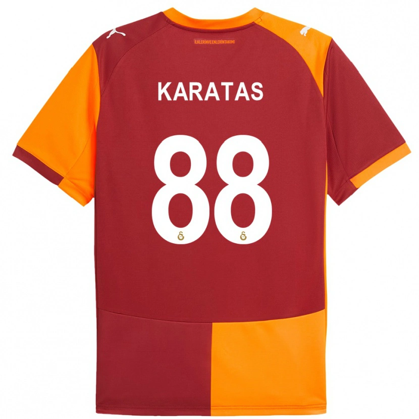 Danxen Kinder Kazımcan Karataş #88 Rot Orange Heimtrikot Trikot 2025/26 T-Shirt Schweiz