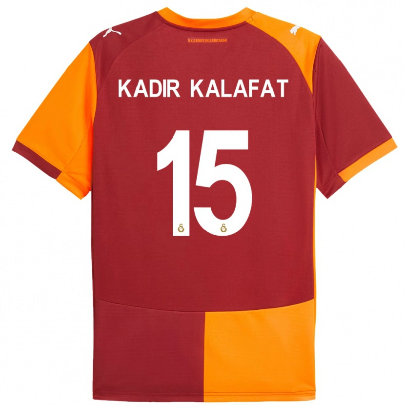 Danxen Kinder İsmail Kadir Kalafat #15 Rot Orange Heimtrikot Trikot 2025/26 T-Shirt Schweiz