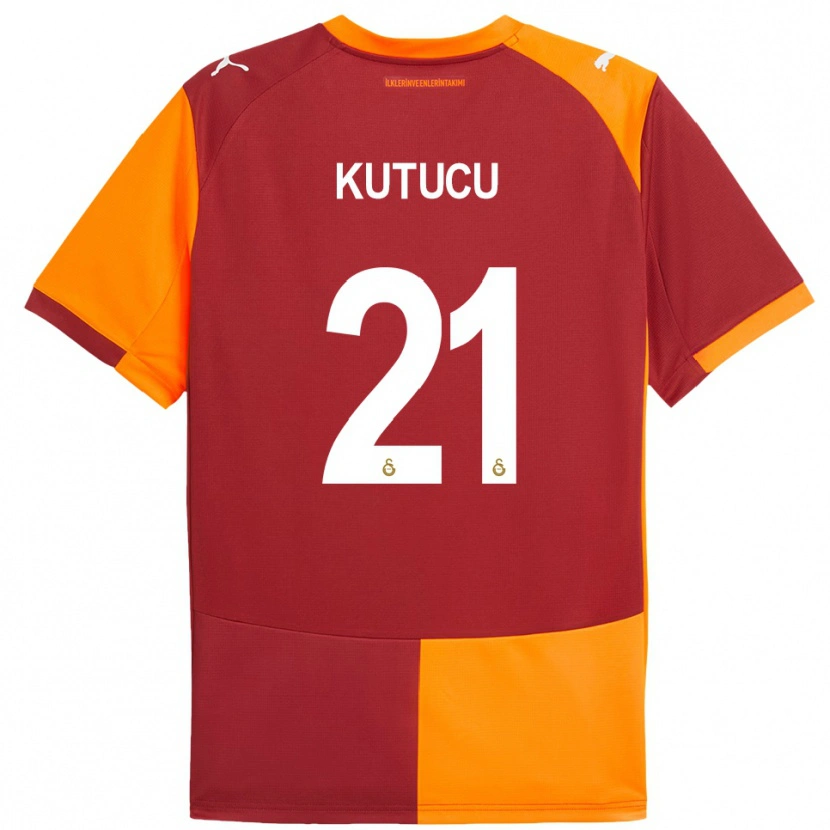 Danxen Kinder Ahmed Kutucu #21 Rot Orange Heimtrikot Trikot 2025/26 T-Shirt Schweiz