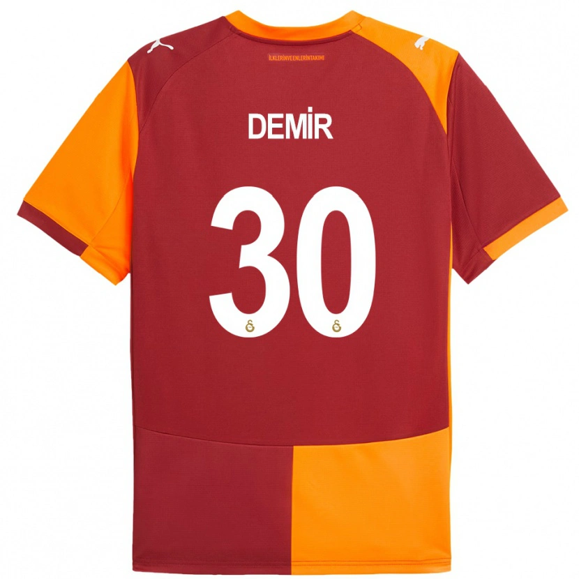 Danxen Kinder Yusuf Demir #30 Rot Orange Heimtrikot Trikot 2025/26 T-Shirt Schweiz
