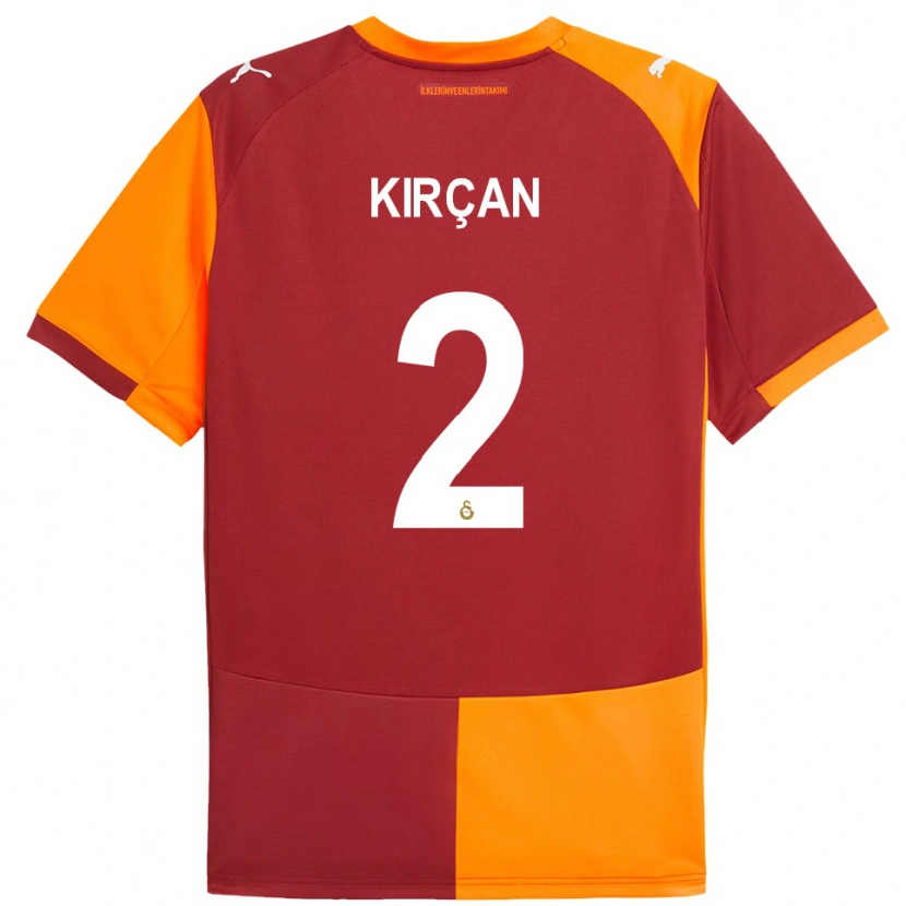 Danxen Kinder Kerem Kırçan #2 Rot Orange Heimtrikot Trikot 2025/26 T-Shirt Schweiz