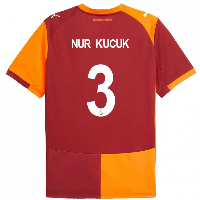 Danxen Kinder Rabia Nur Küçük #3 Rot Orange Heimtrikot Trikot 2025/26 T-Shirt Schweiz