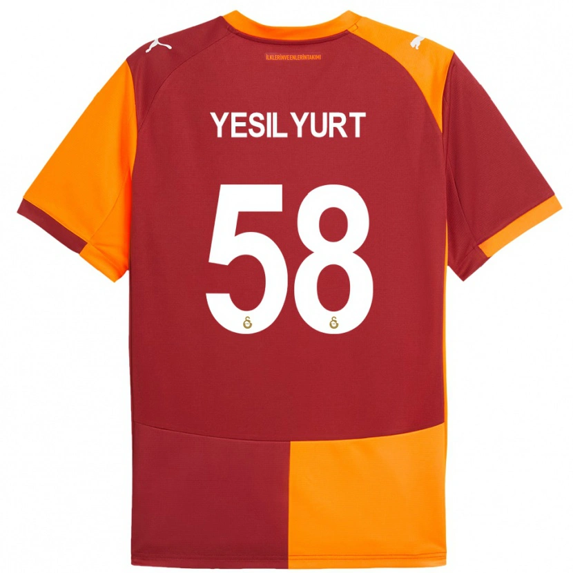 Danxen Kinder Ali Yeşilyurt #58 Rot Orange Heimtrikot Trikot 2025/26 T-Shirt Schweiz