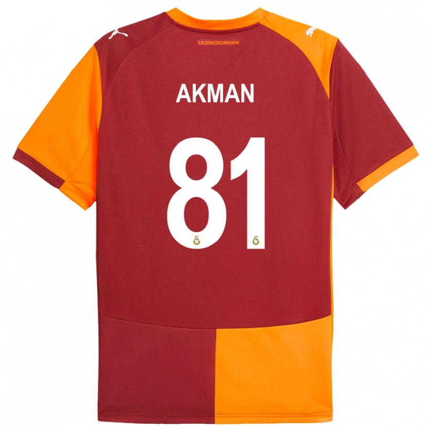 Danxen Kinder Hamza Akman #81 Rot Orange Heimtrikot Trikot 2025/26 T-Shirt Schweiz