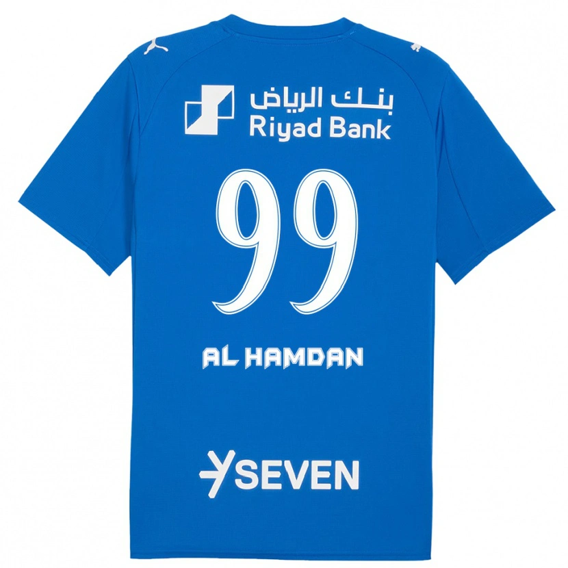 Danxen Kinder Abdullah Al-Hamdan #99 Blau Weiß Heimtrikot Trikot 2025/26 T-Shirt Schweiz