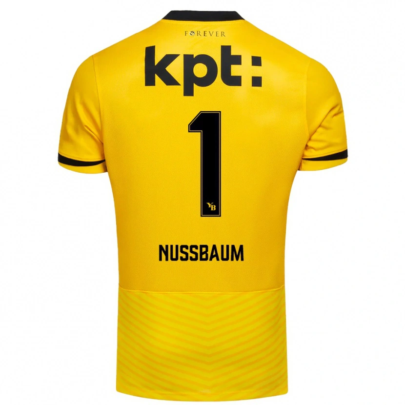 Danxen Kinder Ramon Nussbaum #1 Gelb Schwarz Heimtrikot Trikot 2025/26 T-Shirt Schweiz