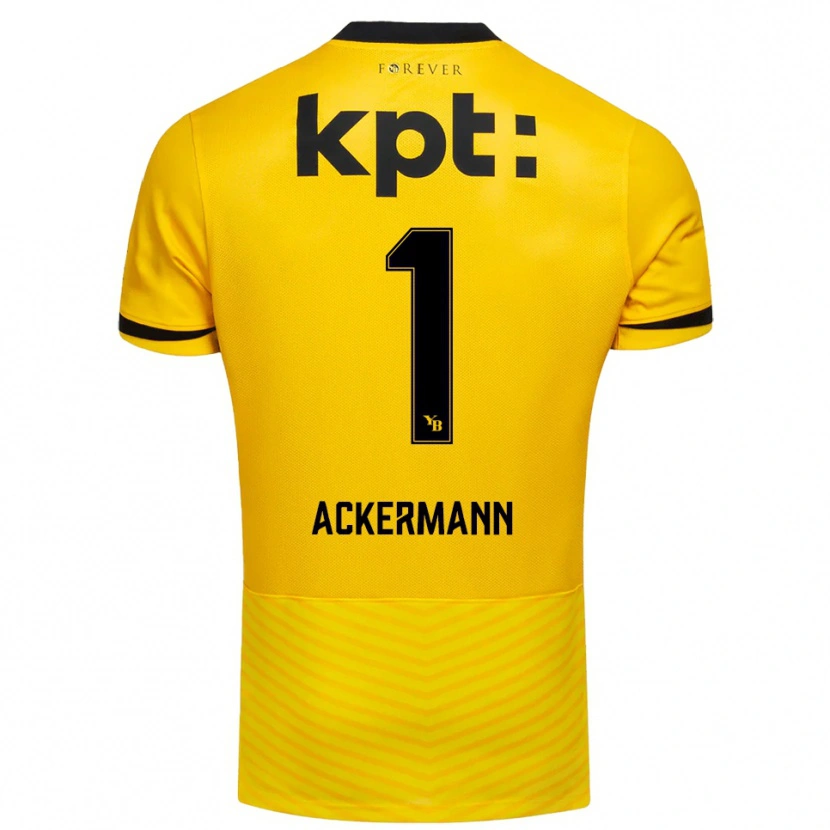 Danxen Kinder Jara Ackermann #1 Gelb Schwarz Heimtrikot Trikot 2025/26 T-Shirt Schweiz