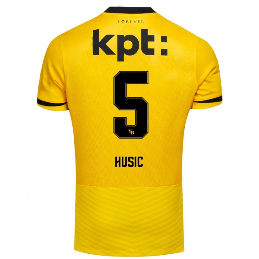 Danxen Kinder Anel Husic #5 Gelb Schwarz Heimtrikot Trikot 2025/26 T-Shirt Schweiz