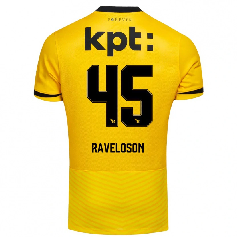 Danxen Kinder Rayan Raveloson #45 Gelb Schwarz Heimtrikot Trikot 2025/26 T-Shirt Schweiz