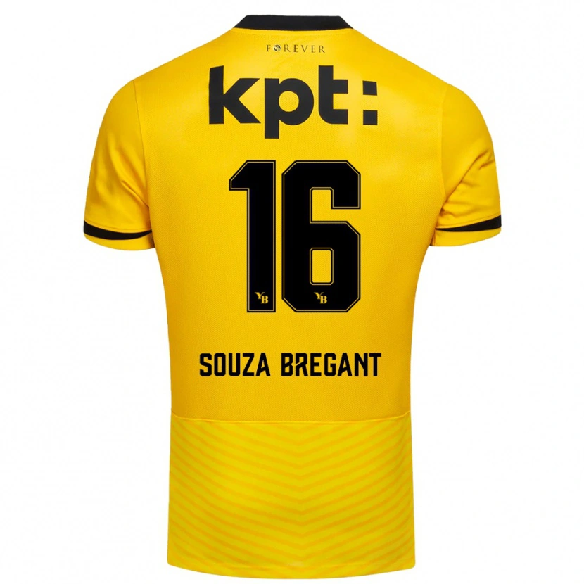 Danxen Kinder Pietro Souza Bregant #16 Gelb Schwarz Heimtrikot Trikot 2025/26 T-Shirt Schweiz