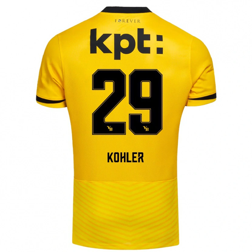 Danxen Kinder Jana Kohler #29 Gelb Schwarz Heimtrikot Trikot 2025/26 T-Shirt Schweiz
