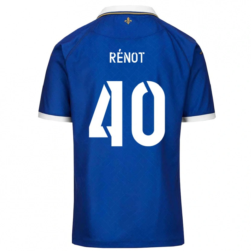 Danxen Kinder Sébastien Rénot #40 Blau Gold Heimtrikot Trikot 2025/26 T-Shirt Schweiz