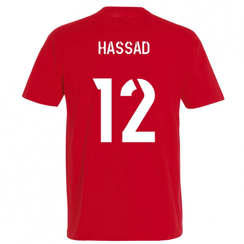 Danxen Kinder Rayan Hassad #12 Rot Gelb Heimtrikot Trikot 2025/26 T-Shirt Schweiz
