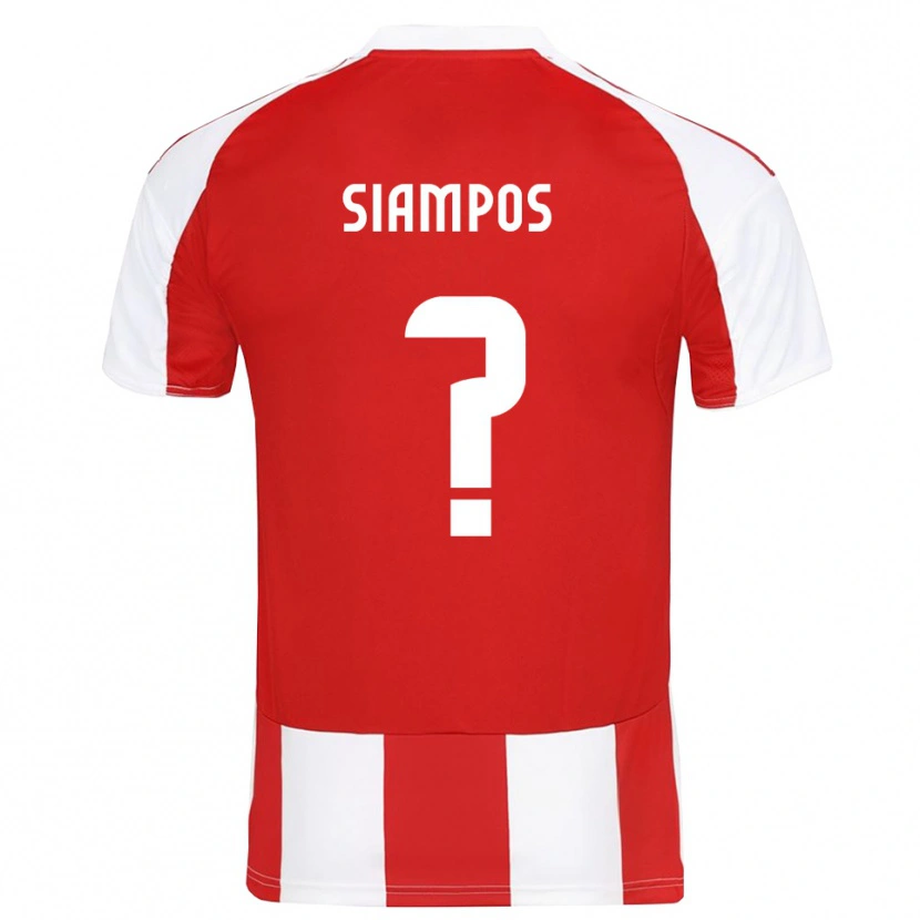 Danxen Kinder Ilias Siampos #0 Rot Weiß Heimtrikot Trikot 2025/26 T-Shirt Schweiz