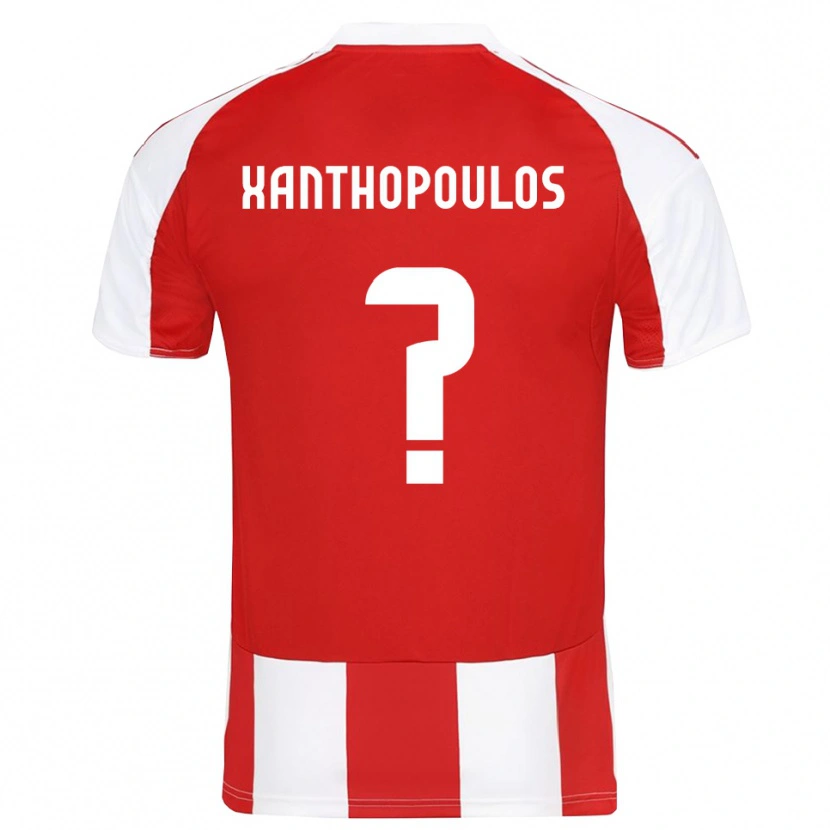Danxen Kinder Giannis Xanthopoulos #0 Rot Weiß Heimtrikot Trikot 2025/26 T-Shirt Schweiz