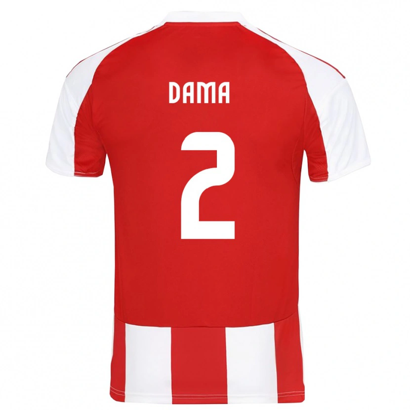 Danxen Kinder Antonis Dama #2 Rot Weiß Heimtrikot Trikot 2025/26 T-Shirt Schweiz