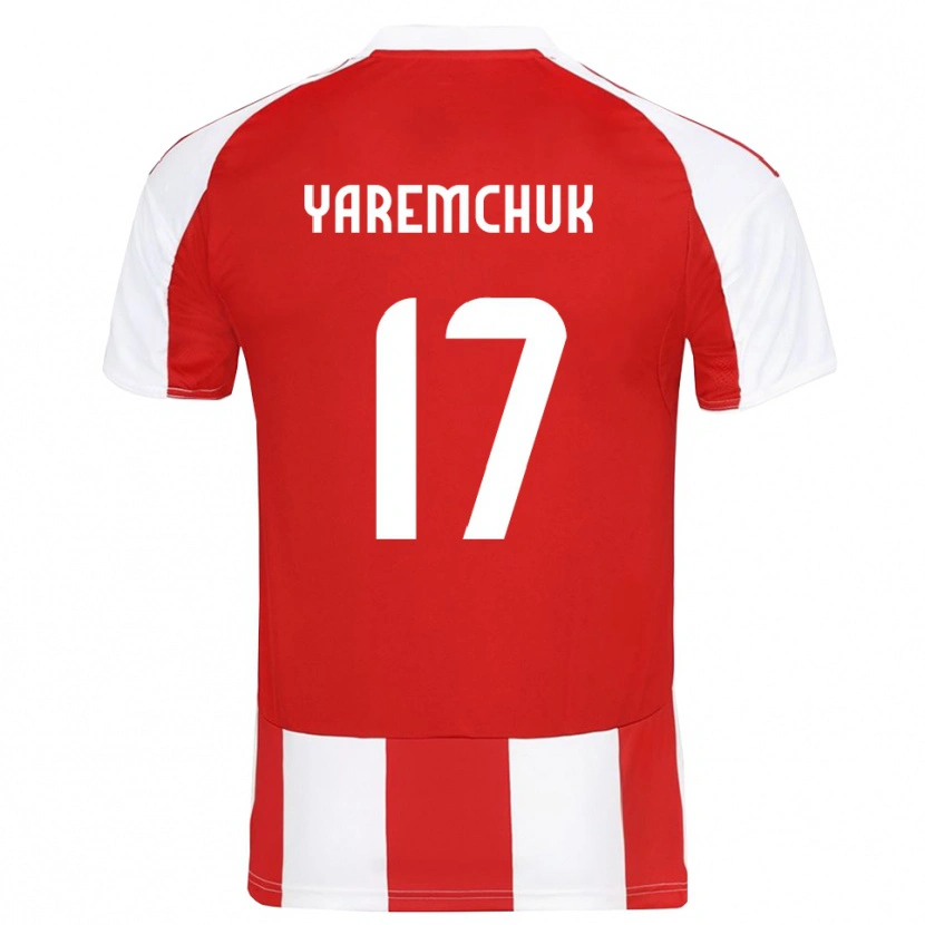 Danxen Kinder Roman Yaremchuk #17 Rot Weiß Heimtrikot Trikot 2025/26 T-Shirt Schweiz