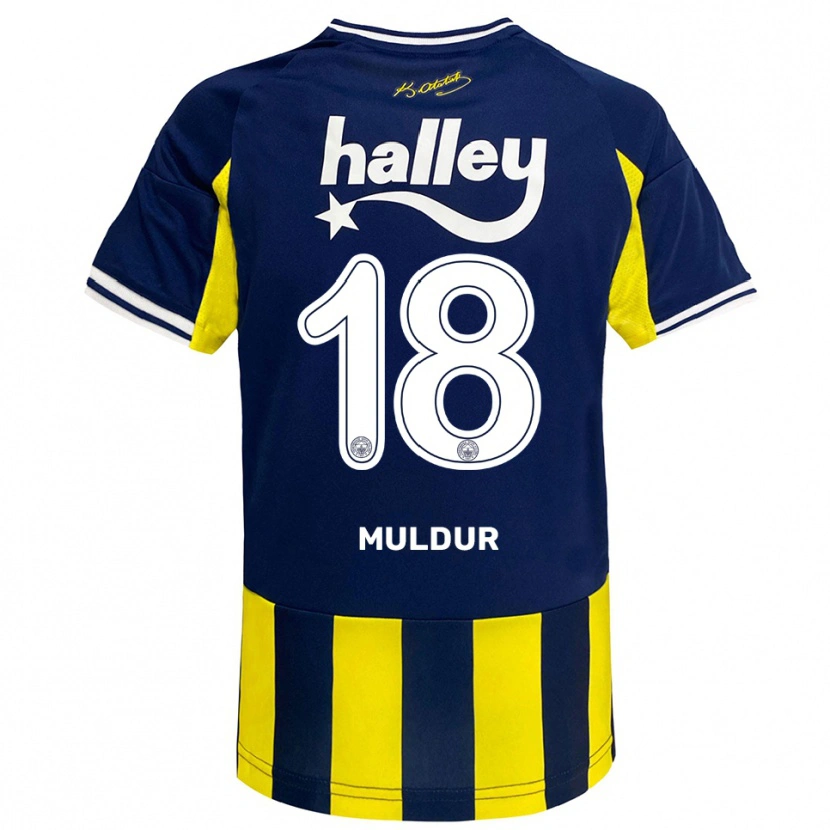Danxen Kinder Mert Müldür #18 Gelb Marineblau Weiß Heimtrikot Trikot 2025/26 T-Shirt Schweiz