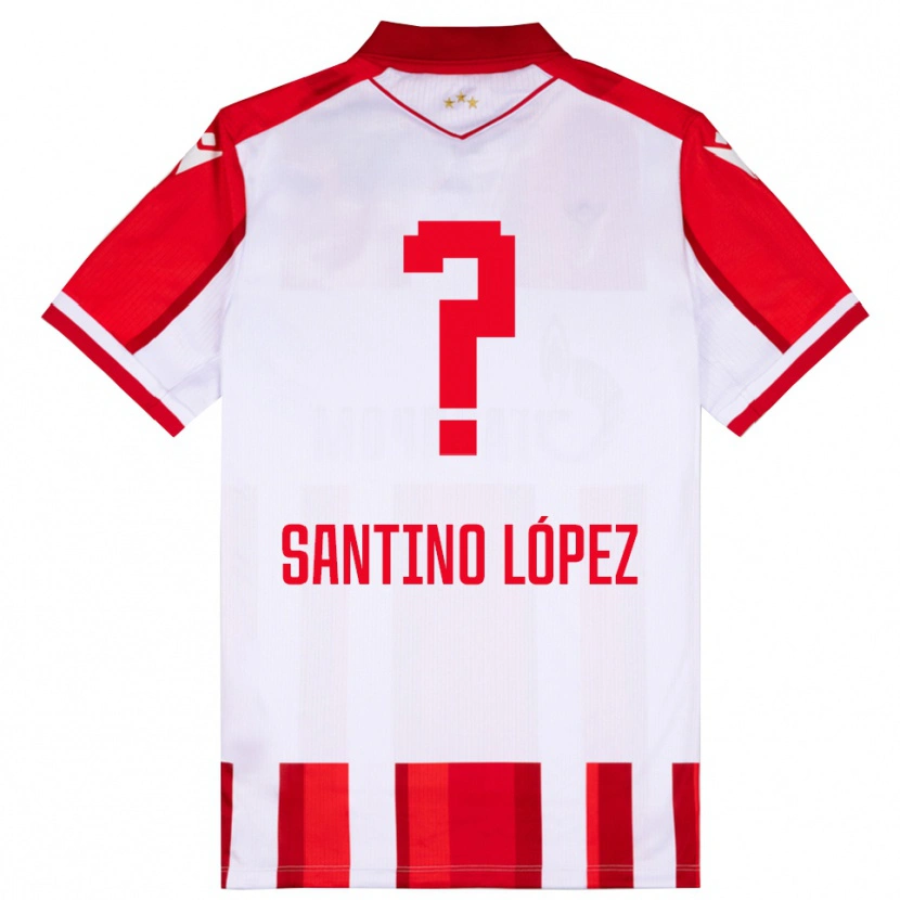 Danxen Kinder Santino López #0 Rot Weiß Heimtrikot Trikot 2025/26 T-Shirt Schweiz