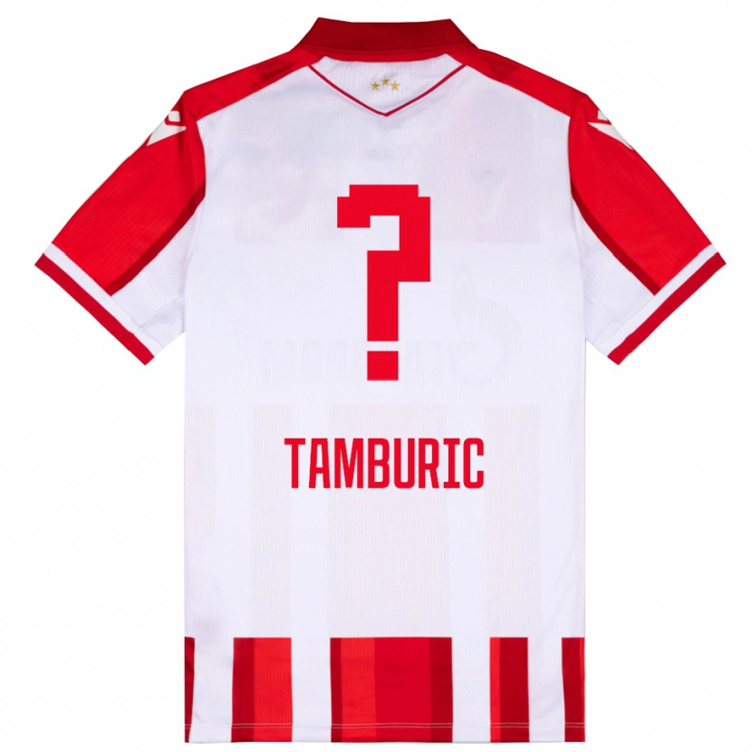 Danxen Kinder Vukasin Tamburic #0 Rot Weiß Heimtrikot Trikot 2025/26 T-Shirt Schweiz