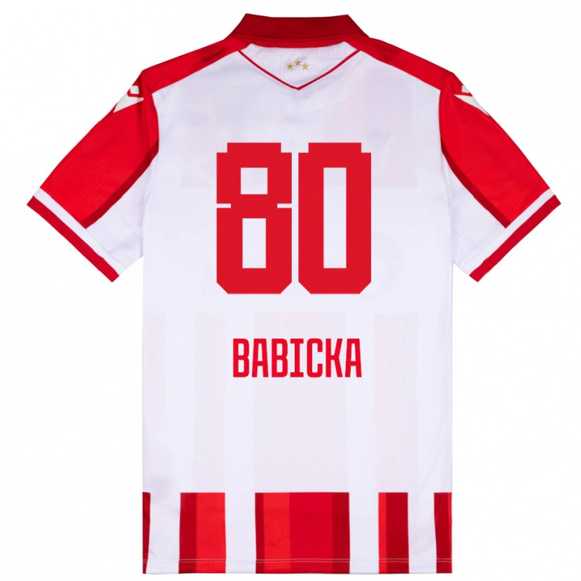 Danxen Kinder Shavy Babicka #80 Rot Weiß Heimtrikot Trikot 2025/26 T-Shirt Schweiz
