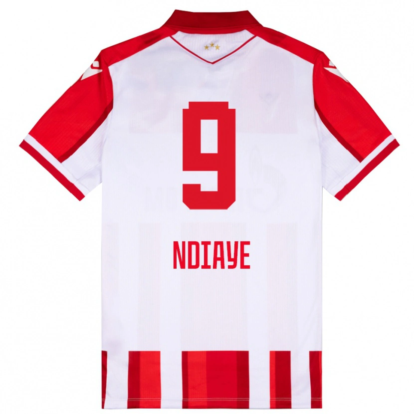 Danxen Kinder Cherif Ndiaye #9 Rot Weiß Heimtrikot Trikot 2025/26 T-Shirt Schweiz