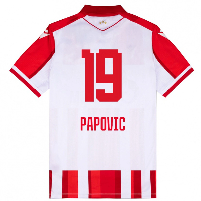 Danxen Kinder Balsa Papovic #19 Rot Weiß Heimtrikot Trikot 2025/26 T-Shirt Schweiz