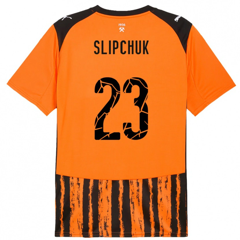 Danxen Kinder Mykhaylo Slipchuk #23 Orange Schwarz Heimtrikot Trikot 2025/26 T-Shirt Schweiz