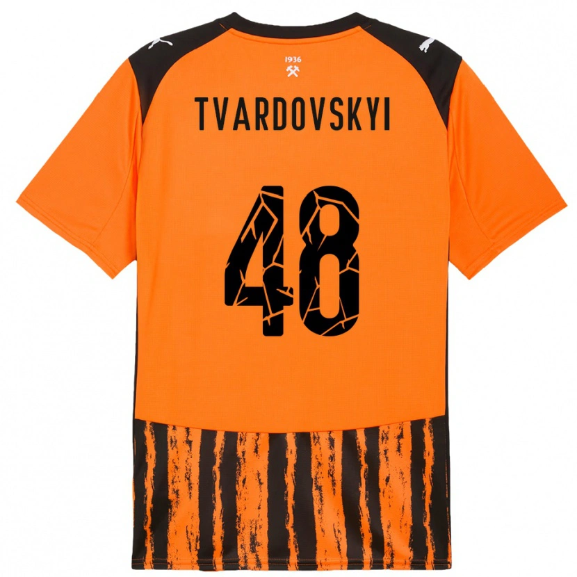 Danxen Kinder Denys Tvardovskyi #48 Orange Schwarz Heimtrikot Trikot 2025/26 T-Shirt Schweiz