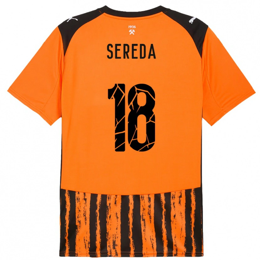 Danxen Kinder Oleksandr Sereda #18 Orange Schwarz Heimtrikot Trikot 2025/26 T-Shirt Schweiz