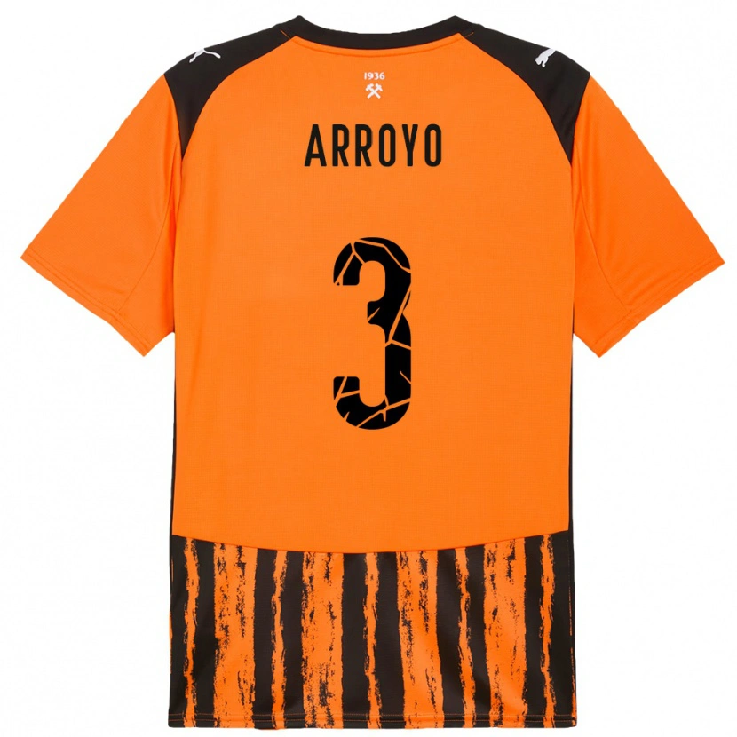 Danxen Kinder Diego Arroyo #3 Orange Schwarz Heimtrikot Trikot 2025/26 T-Shirt Schweiz
