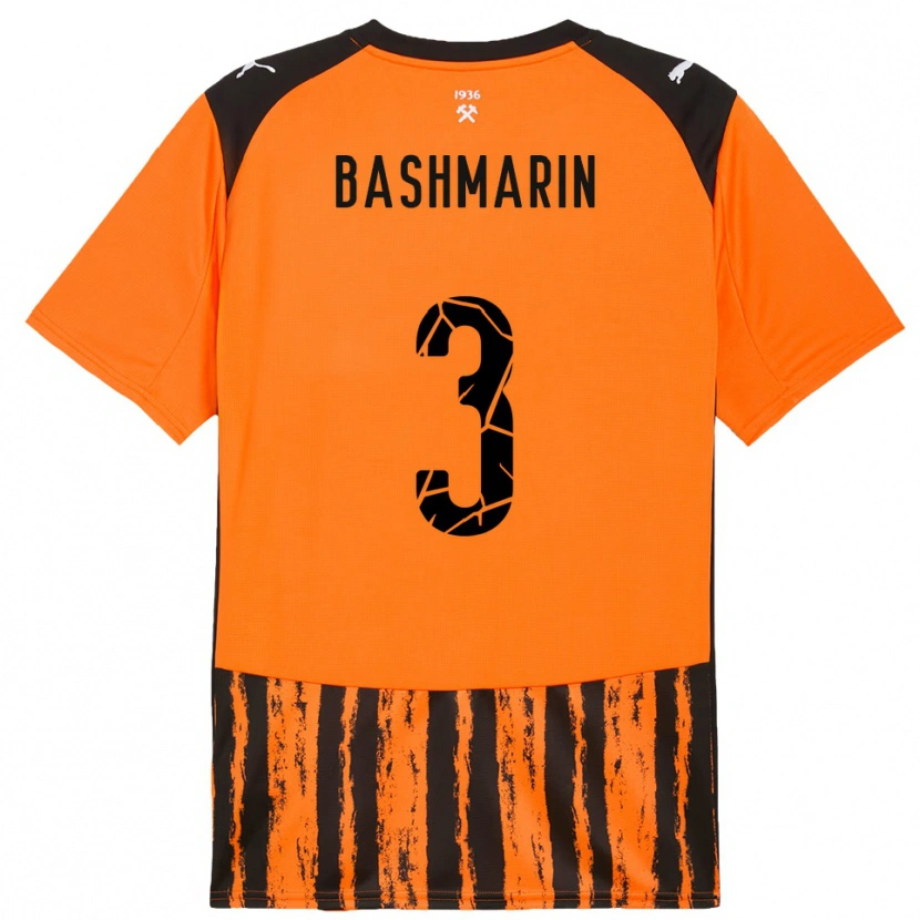Danxen Kinder Oleksandr Bashmarin #3 Orange Schwarz Heimtrikot Trikot 2025/26 T-Shirt Schweiz