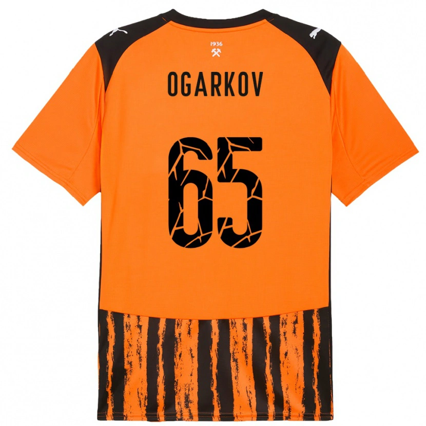 Danxen Kinder Mykola Ogarkov #65 Orange Schwarz Heimtrikot Trikot 2025/26 T-Shirt Schweiz