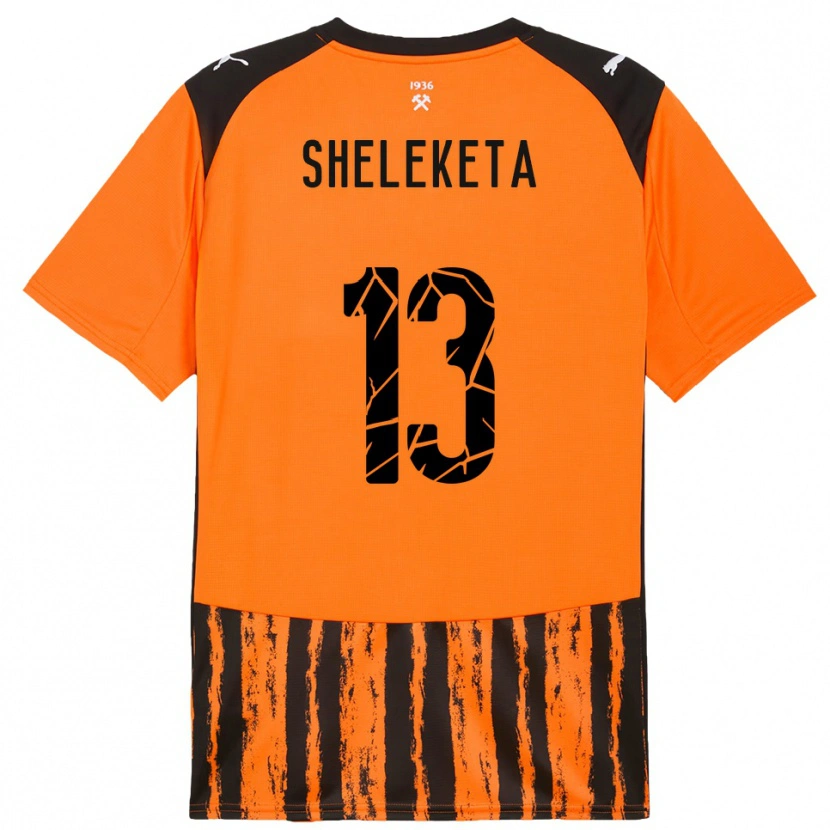 Danxen Kinder Mykyta Sheleketa #13 Orange Schwarz Heimtrikot Trikot 2025/26 T-Shirt Schweiz