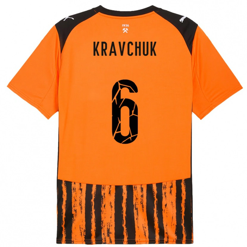 Danxen Kinder Diana Kravchuk #6 Orange Schwarz Heimtrikot Trikot 2025/26 T-Shirt Schweiz
