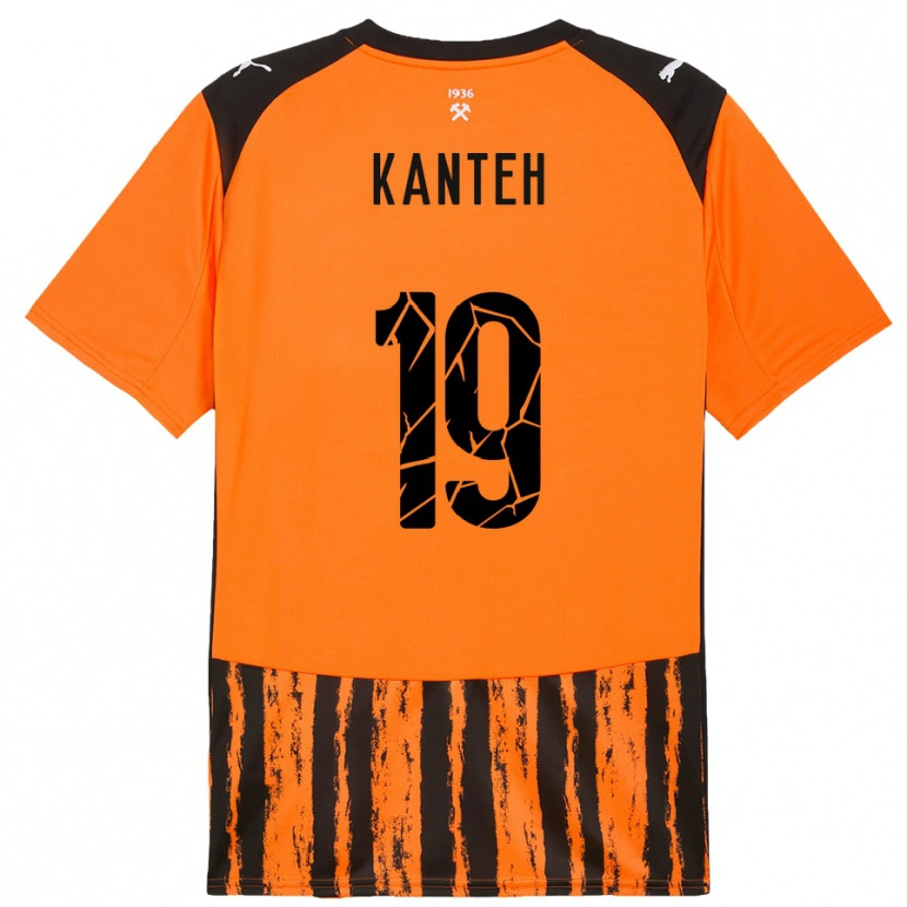 Danxen Kinder Muhamadou Kanteh #19 Orange Schwarz Heimtrikot Trikot 2025/26 T-Shirt Schweiz