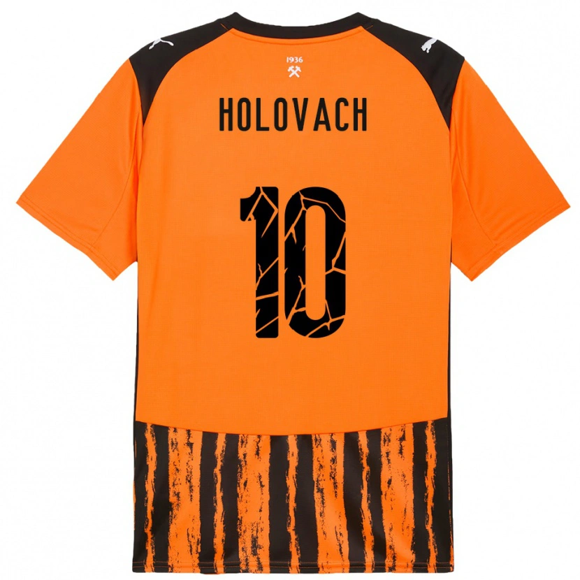 Danxen Kinder Viktoriia Holovach #10 Orange Schwarz Heimtrikot Trikot 2025/26 T-Shirt Schweiz
