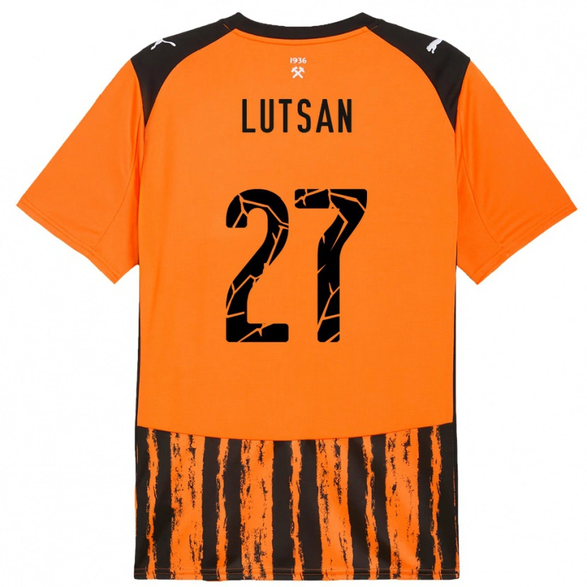 Danxen Kinder Sofiia Lutsan #27 Orange Schwarz Heimtrikot Trikot 2025/26 T-Shirt Schweiz