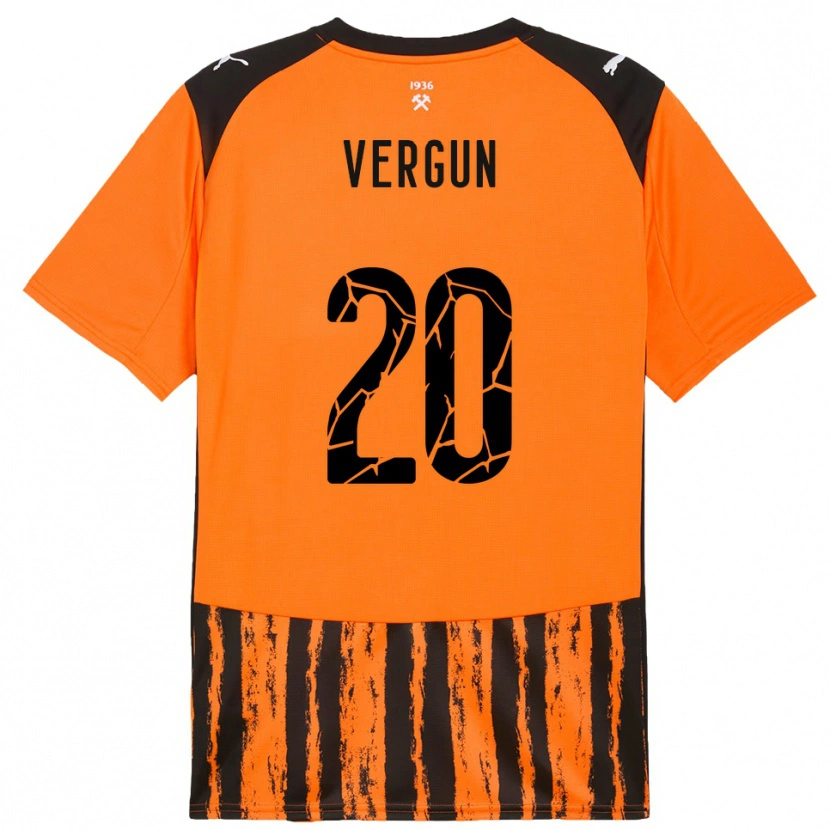 Danxen Kinder Ivan Vergun #20 Orange Schwarz Heimtrikot Trikot 2025/26 T-Shirt Schweiz